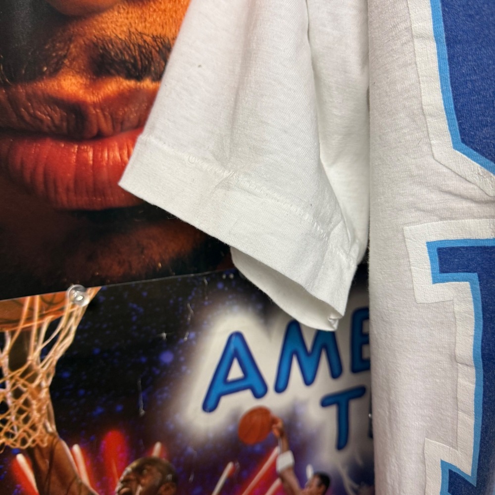 Vintage 90s Duke Blue Devils Basketball Mascot Single Stitch T Shirt Sz XL - Picture 4 of 6